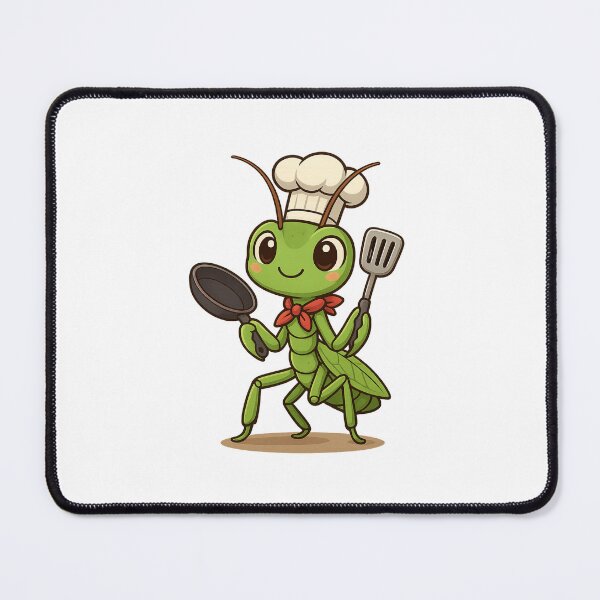 Item preview, „Chef Mantis – Kawaii Master of the Pan” designed and sold by MK-WOOD.