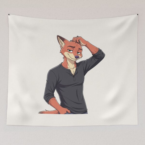 Item preview, Zootopia Fox Nick Wilde – Zootropolis Movie Furry Artwork designed and sold by StudioJohan.