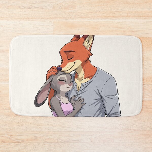 Item preview, Zootopia Nick Wilde & Judy Hopps – Fox & Bunny Movie Character Art designed and sold by StudioJohan.