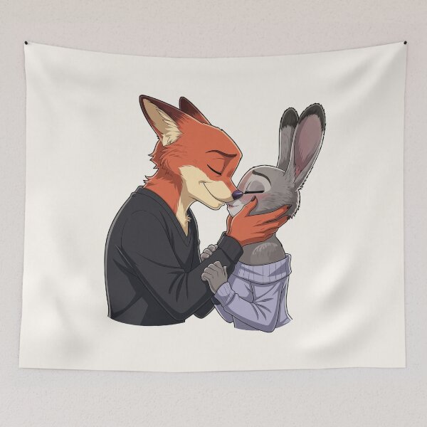 Item preview, Nick & Judy Zootopia Couple – Zootropolis Fox & Bunny Design designed and sold by StudioJohan.