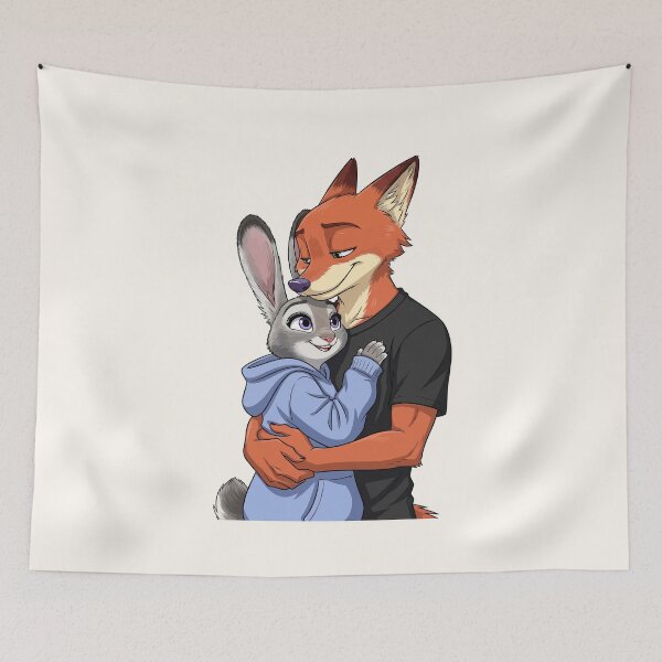 Item preview, Zootopia Nick Wilde & Judy Hopps – Fox & Bunny Furry Character designed and sold by StudioJohan.