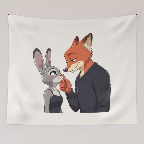 Item preview, Nick Wilde & Judy Hopps Zootopia – Zootropolis Movie Duo Design designed and sold by StudioJohan.