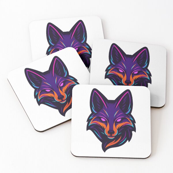 Item preview, Neon Fox Head – Cyber Glow Animal Design designed and sold by Nuvijo.