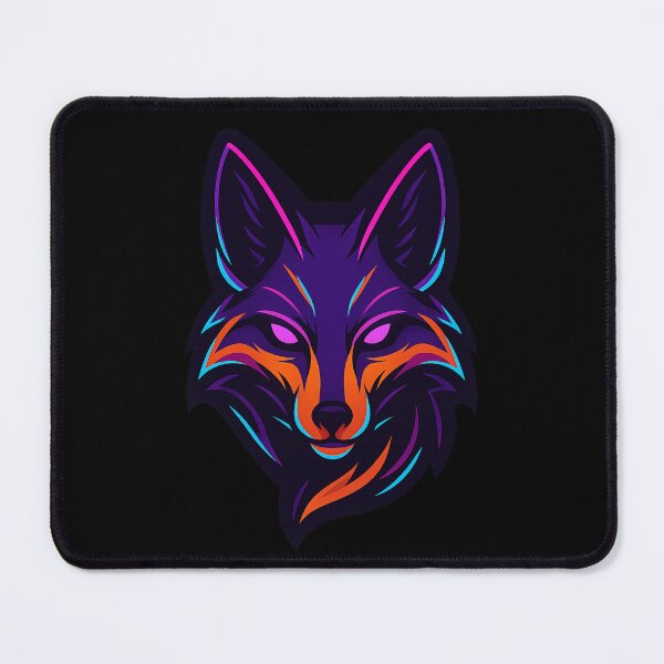 Item preview, Neon Fox Head – Cyber Glow Animal Design designed and sold by Nuvijo.