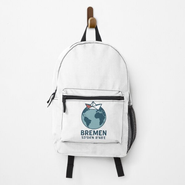 Item preview, Retro globe & paper boat – Bremen coordinates design designed and sold by Fies-und-Fein.