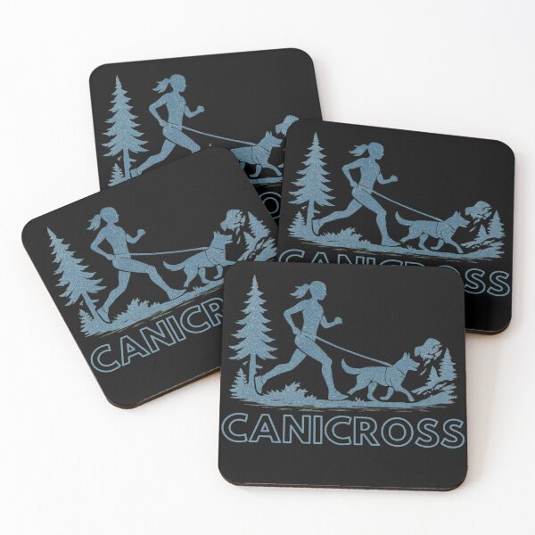 Item preview, Canicross Girl – Vintage Grunge Running with Dog Design designed and sold by Meandmyshop.
