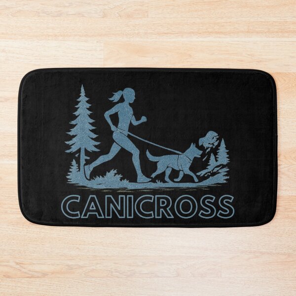 Item preview, Canicross Girl – Vintage Grunge Running with Dog Design designed and sold by Meandmyshop.