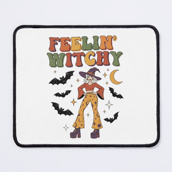 Item preview, Feelin Witchy Retro 70s Witch Groovy Bats and Moon. designed and sold by ANDREW-DESIGN.