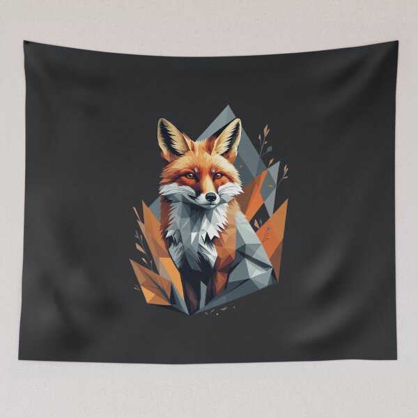 Item preview, Autumn Geometric Fox Silhouette designed and sold by Zakrytos ★★★★★.