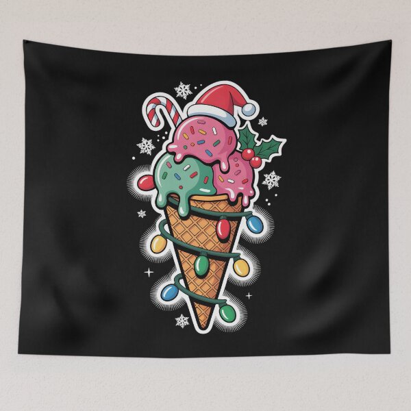 Item preview, Christmas Lights Ice Cream Cone Santa Hat Women Kids designed and sold by clothesy7.