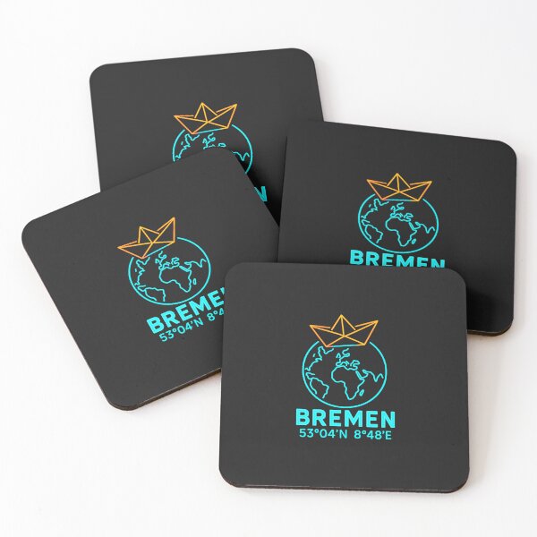 Item preview, Neon globe & paper boat – Bremen Coordinates Design designed and sold by Fies-und-Fein.