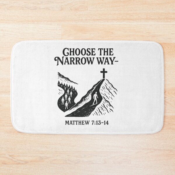 Item preview, Choose the Narrow Way – Christian Faith Design | Matthew 7:13–14 Bible Verse Shirt designed and sold by WordOfLamb.