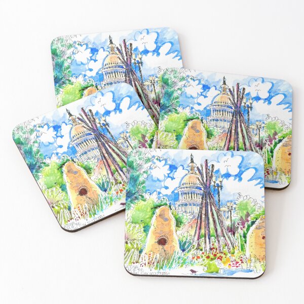 Item preview, Washington DC.The Capitol with American Indian sculptures designed and sold by ErinHillStudio.