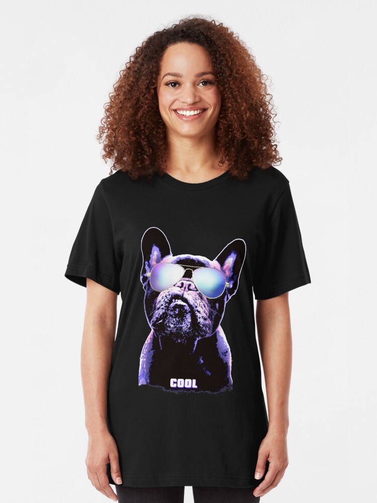 "French Bulldog Neon tshirt, cute color tshirt" Tshirt by
