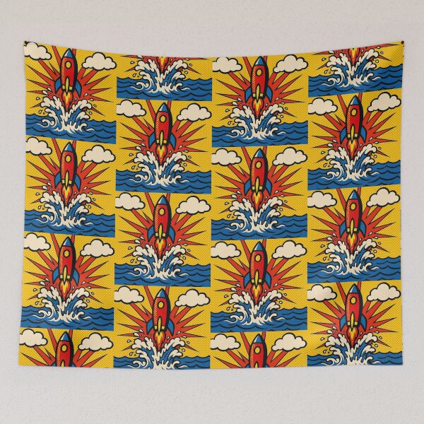 Item preview, rocket shooting out of the sea designed and sold by Dogandesighn.