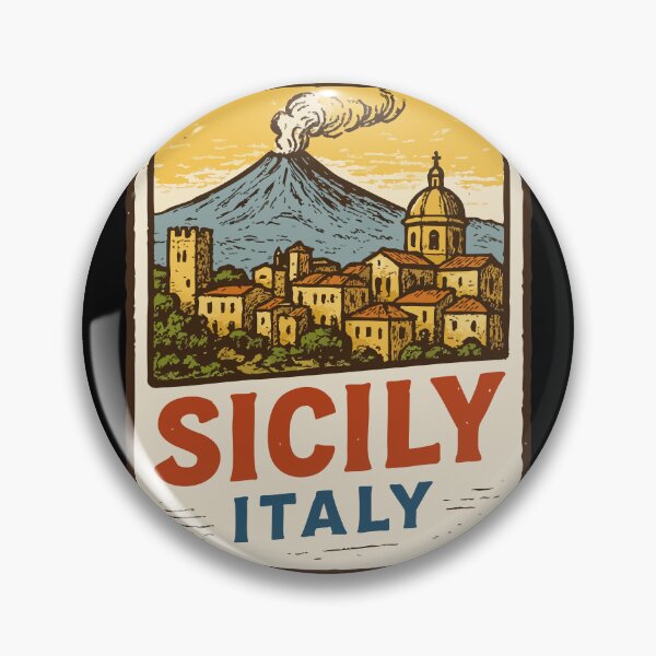Item preview, Sicily Italy Stamp Travel designed and sold by TomFrontierArt.
