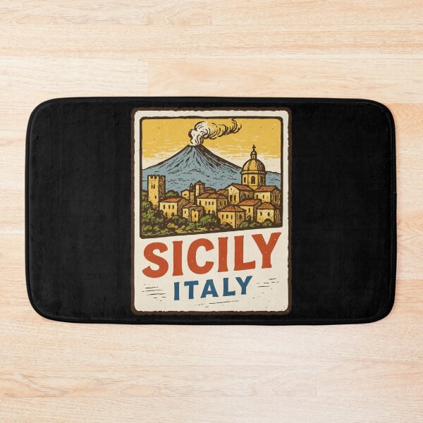 Item preview, Sicily Italy Stamp Travel designed and sold by TomFrontierArt.