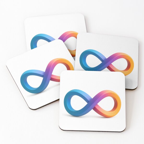 Item preview, „Infinity in Neon – Futuristic 3D Symbol” designed and sold by MK-WOOD.