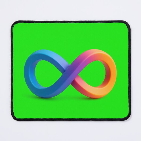 Item preview, „Infinity in Neon – Futuristic 3D Symbol” designed and sold by MK-WOOD.