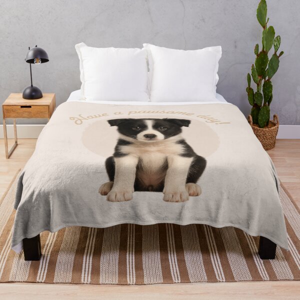 Item preview, Border Collie Puppy – Have a Pawsome Day - Mocha designed and sold by Clever Cookie.