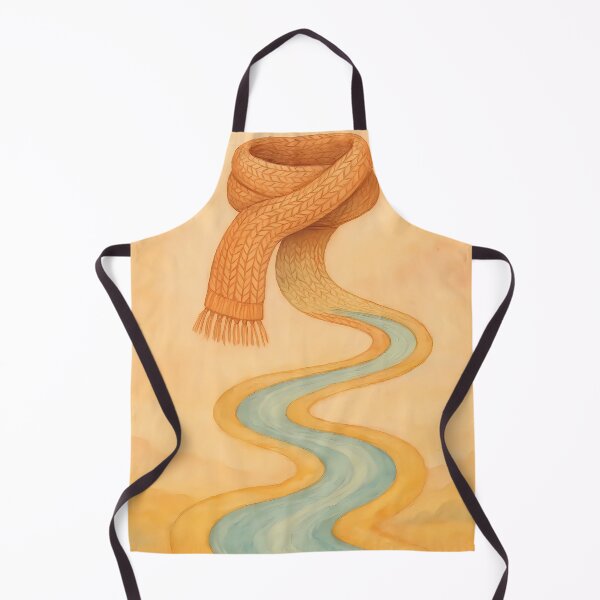 Item preview, Scarf that turns into a river – Cozy pastel illustration designed and sold by Magic Pencil Press.