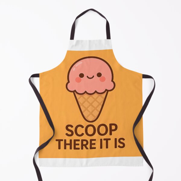 Item preview, Scoop There It Is – Ice Cream Pun Cartoon designed and sold by cheezyburger.