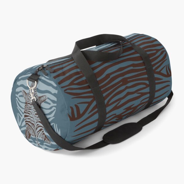 Item preview, zebra dark teal bag designed and sold by maliapolsterart.