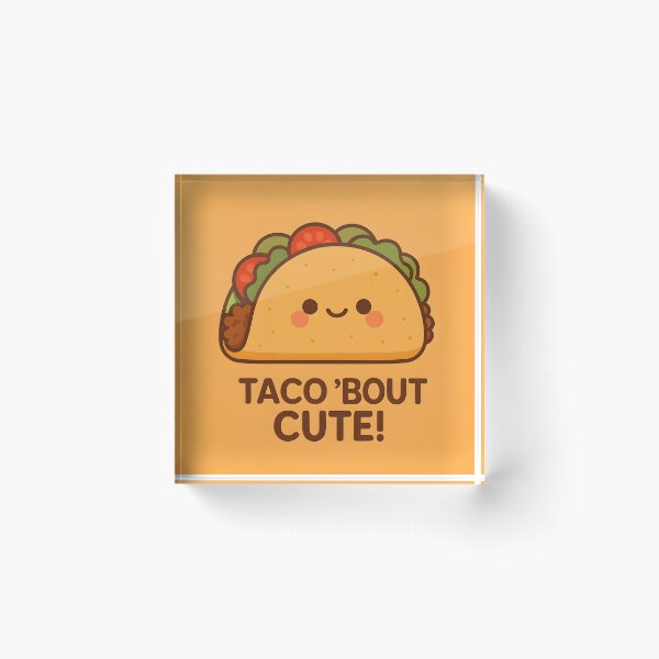 Item preview, Taco 'Bout Cute – Taco Pun Cartoon Design designed and sold by cheezyburger.