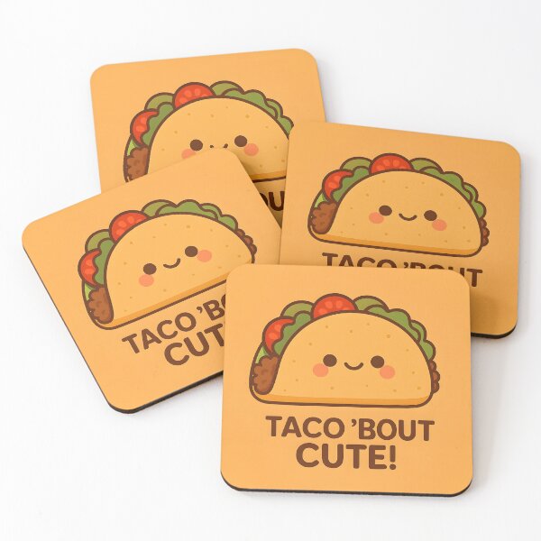 Item preview, Taco 'Bout Cute – Taco Pun Cartoon Design designed and sold by cheezyburger.