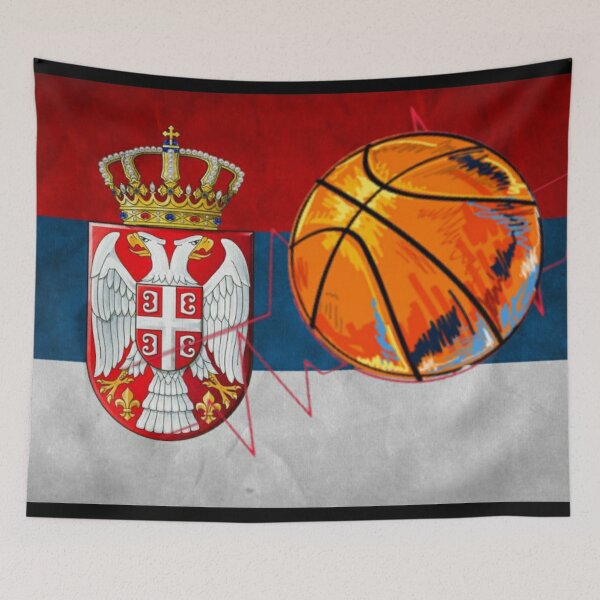 Item preview, Serbian basketball flag designed and sold by zorkaa1.
