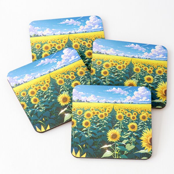 Item preview, Sunny Day in the Sunflower Field designed and sold by HikariMoments.