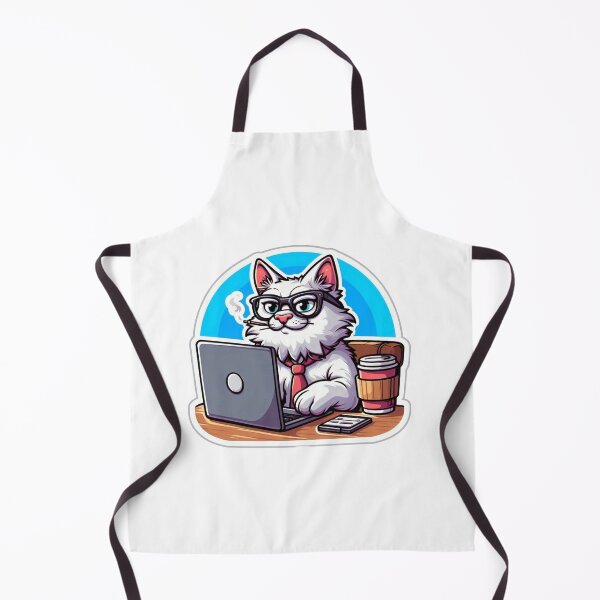 Item preview, Cat CEO Running a Tech Startup designed and sold by prabhuji.