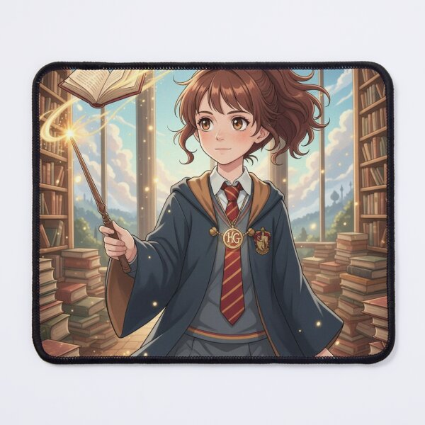 Item preview, Young Witch Practicing Magic in Library designed and sold by DeeNewcastle.