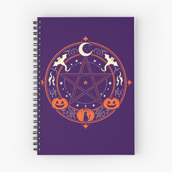 Item preview, Halloween Star Circle – Pumpkin Magic and Midnight Creatures designed and sold by MiszungART.