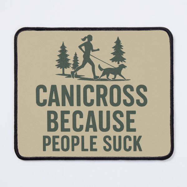 Item preview, Canicross Because People Suck – Retro Grunge Dog Running Design designed and sold by Meandmyshop.