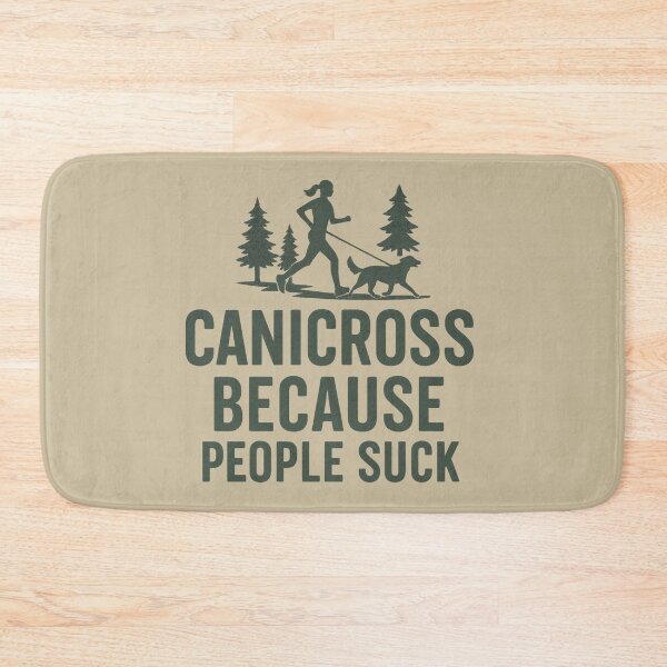 Item preview, Canicross Because People Suck – Retro Grunge Dog Running Design designed and sold by Meandmyshop.