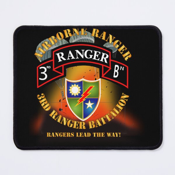 Item preview, SOF - 3rd Ranger Battalion - Airborne Ranger 3 Rangers w Fire X 300 designed and sold by Military Insignia Products.