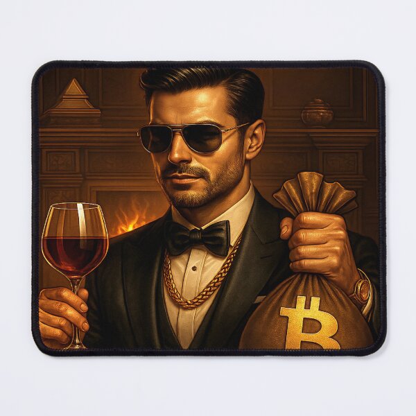 Item preview, “Bitcoin Investor Luxury Art | Crypto Mogul Millionaire Lifestyle designed and sold by ReyDeLaCalle.