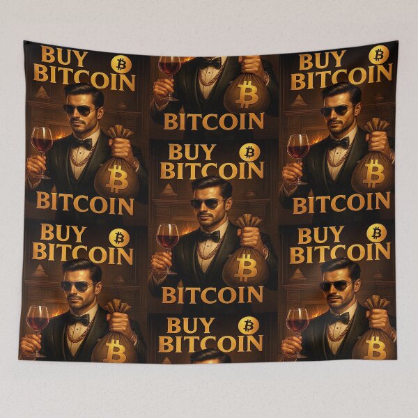 Item preview, “Bitcoin Investor Luxury Art | Crypto Mogul Millionaire Lifestyle designed and sold by ReyDeLaCalle.