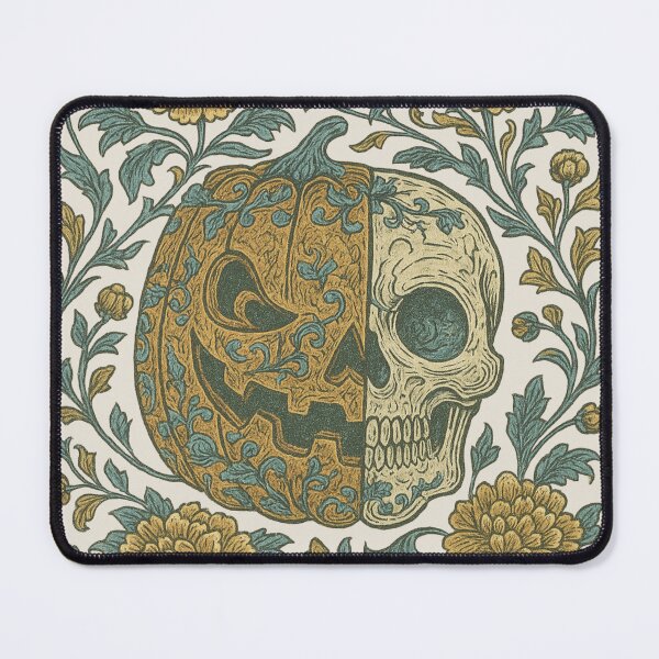 Item preview, Chinoiserie Pumpkin Skull | Gothic Halloween Floral Illustration designed and sold by Piralez.