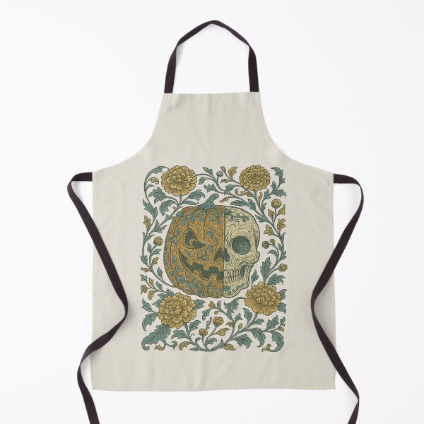 Item preview, Chinoiserie Pumpkin Skull | Gothic Halloween Floral Illustration designed and sold by Piralez.