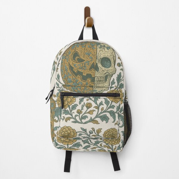 Item preview, Chinoiserie Pumpkin Skull | Gothic Halloween Floral Illustration designed and sold by Piralez.
