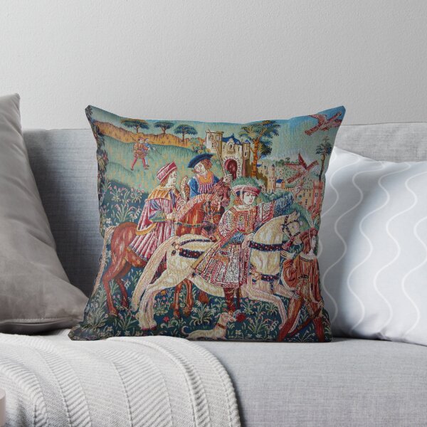 Medieval Tapestry Throw Pillow For Sale By Lighty44 Redbubble   Throwpillow,small,600x Bg,f8f8f8 C,0,120,600,600.u2 