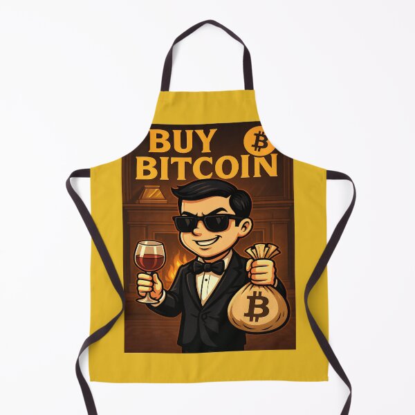 Item preview, “Funny Bitcoin Meme | Cartoon Crypto Millionaire Rich Bro Vibes” designed and sold by ReyDeLaCalle.