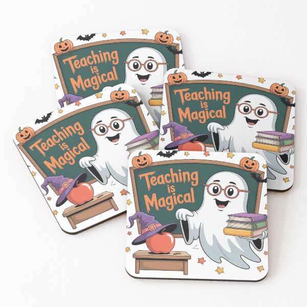 Item preview, Teaching is Magical – Cute Halloween Ghost Teacher Design designed and sold by Wicked.Teez.
