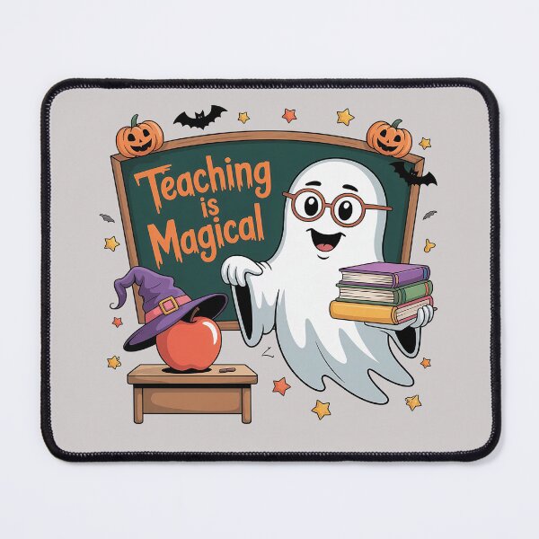 Item preview, Teaching is Magical – Cute Halloween Ghost Teacher Design designed and sold by Wicked.Teez.