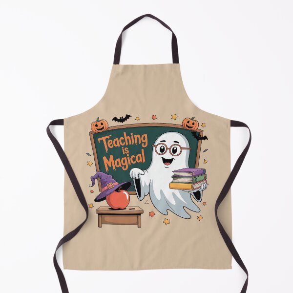 Item preview, Teaching is Magical – Cute Halloween Ghost Teacher Design designed and sold by Wicked.Teez.