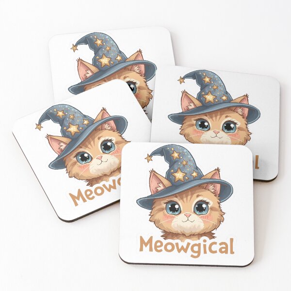 Item preview, Cute Meowgical Cat | Kawaii Halloween Witch Kitty Design | ZYNORA designed and sold by ZYNORAworld.