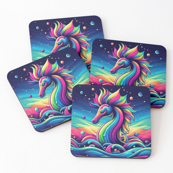 Item preview, Colorful mystic Sea horse  designed and sold by Dogandesighn.