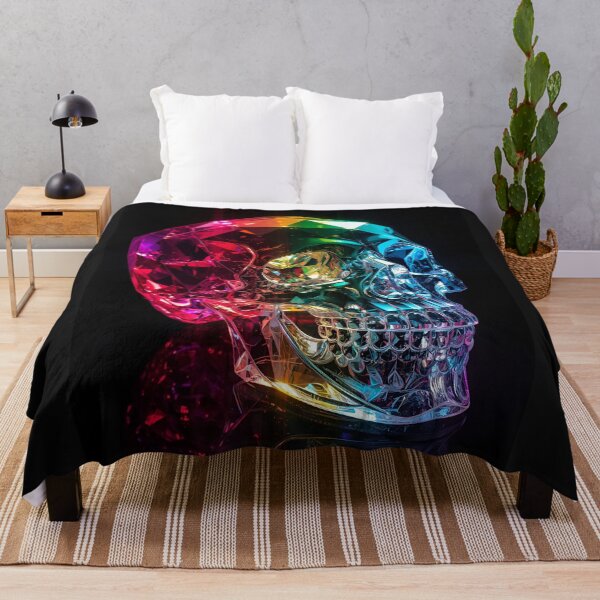 Item preview, Crystal Skull in Rainbow Colors – Hypnotic Premium Artwork designed and sold by RAKO13.